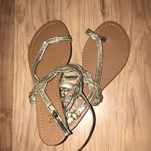 Gold sandals